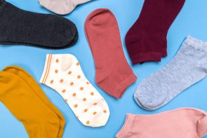 plusieurs chaussettes posées à plat